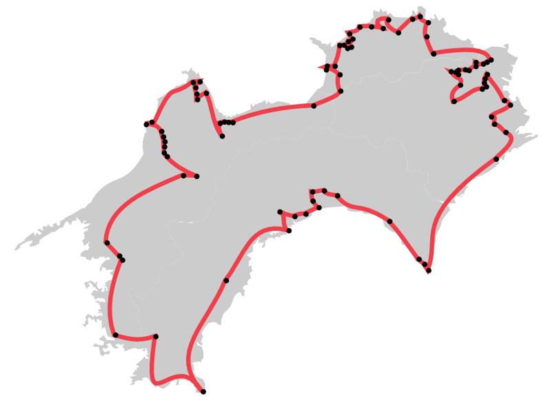 Shikoku Karte